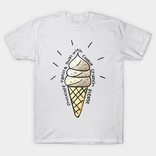 Ice cream vine T-Shirt by cpickgraphics